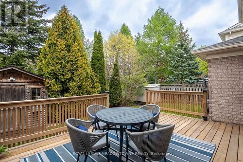 Large deck - perfect for outdoor meals - 23 Baggs Crescent, Cambridge, ON - Outdoor With Deck Patio Veranda With Exterior
