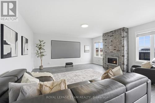 643 Rye Grass Way, Ottawa, ON - Indoor Photo Showing Living Room With Fireplace