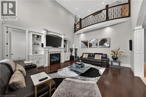 245 Joseph Schoerg Crescent, Kitchener, ON - Indoor Photo Showing Living Room With Fireplace