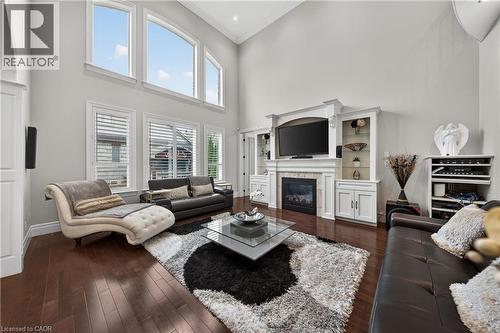 245 Joseph Schoerg Crescent, Kitchener, ON - Indoor Photo Showing Living Room With Fireplace