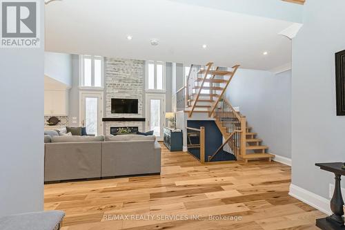 833180 4Th Line Ehs, Mono, ON - Indoor With Fireplace