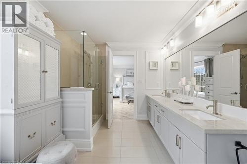 Ensuite Bathroom - 36 Pavilion Drive, Binbrook, ON - Indoor Photo Showing Bathroom