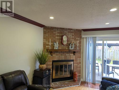 98 Chloe Crescent, Markham, ON - Indoor Photo Showing Living Room With Fireplace