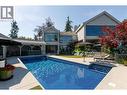 Tiled Saltwater Pool 40' x 16' - 228 Caliburn Court, Kelowna, BC  - Outdoor With In Ground Pool 