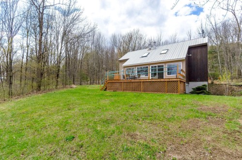 Back of Structure - 171 Ch. Holmes, Sutton, QC - Outdoor With Deck Patio Veranda