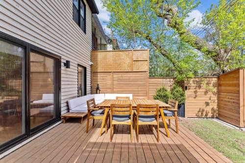 Cour - 4605 Rue Chapleau, Montréal (Le Plateau-Mont-Royal), QC - Outdoor With Deck Patio Veranda With Exterior