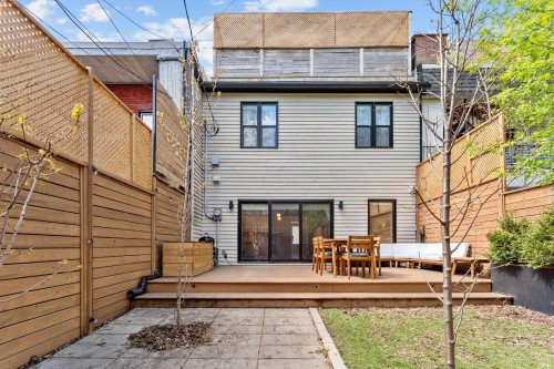 Cour - 4605 Rue Chapleau, Montréal (Le Plateau-Mont-Royal), QC - Outdoor With Deck Patio Veranda With Exterior