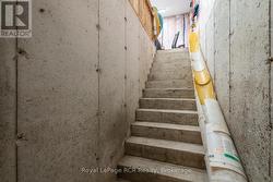 walk down from garage to lower level - 