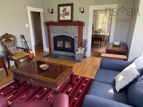 2939 221 Highway, Weston, NS - Indoor Photo Showing Living Room With Fireplace