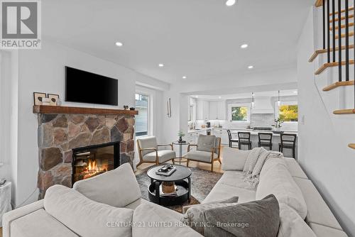 753 Chesterfield Avenue, Peterborough (Northcrest Ward 5), ON - Indoor Photo Showing Living Room With Fireplace