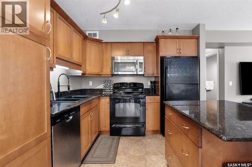 201 105 Lynd Crescent, Saskatoon, SK - Indoor Photo Showing Kitchen With Double Sink