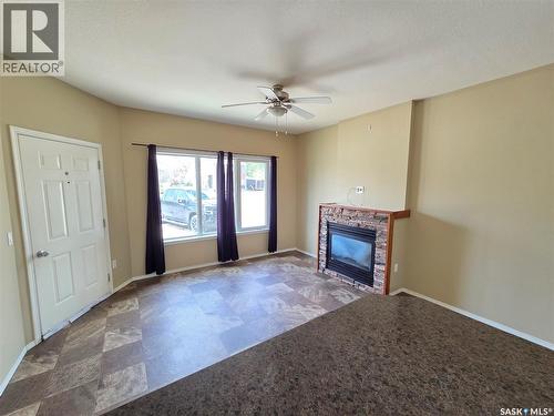 105 Main Street, Wawota, SK - Indoor With Fireplace