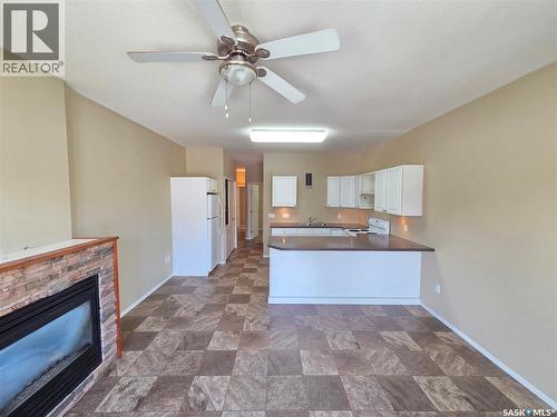 105 Main Street, Wawota, SK - Indoor With Fireplace