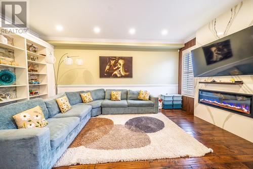 62 Impulse Circle, Brampton, ON - Indoor Photo Showing Living Room With Fireplace