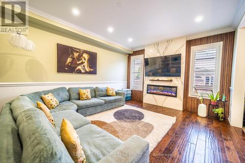 62 Impulse Circle, Brampton, ON - Indoor Photo Showing Living Room With Fireplace