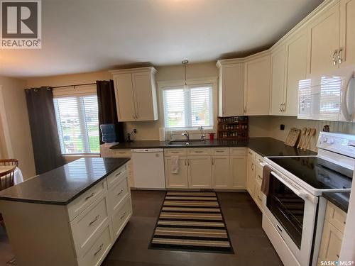 536 Stanley Street, Esterhazy, SK - Indoor Photo Showing Kitchen With Double Sink