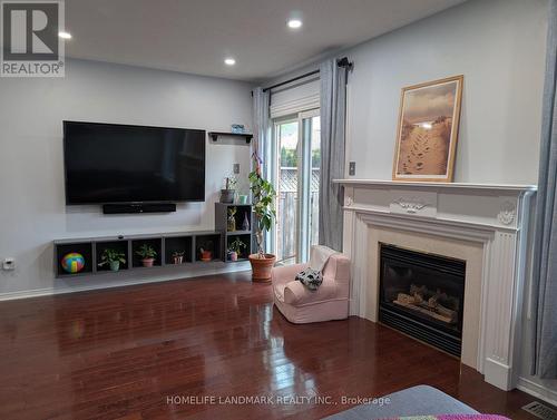 Family Room - 434 Heddle Crescent, Newmarket, ON - Indoor Photo Showing Living Room With Fireplace