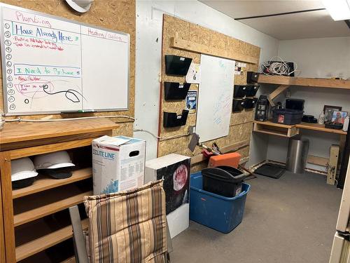 Existing room, behind plywood are a patio door and window - 108 Hossack Avenue, Killarney, MB - Indoor