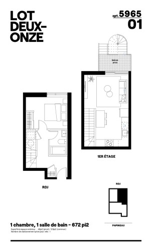 Plan (croquis) - 5963 Av. Papineau, Montréal (Rosemont/La Petite-Patrie), QC - Other