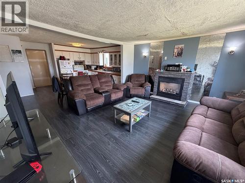 Karchut Acreage, Hudson Bay Rm No. 394, SK - Indoor Photo Showing Living Room With Fireplace