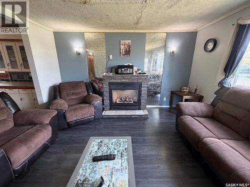 Karchut Acreage, Hudson Bay Rm No. 394, SK - Indoor Photo Showing Living Room With Fireplace