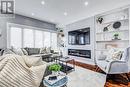 888 Fourth Street, Mississauga, ON  - Indoor Photo Showing Living Room With Fireplace 