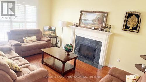 136 Worth Boulevard, Vaughan, ON - Indoor Photo Showing Living Room With Fireplace