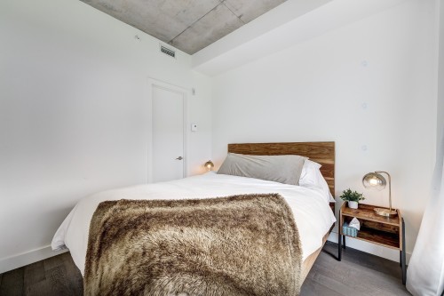 Chambre à coucher - 404-1552 Rue Des Bassins, Montréal (Le Sud-Ouest), QC - Indoor Photo Showing Bedroom