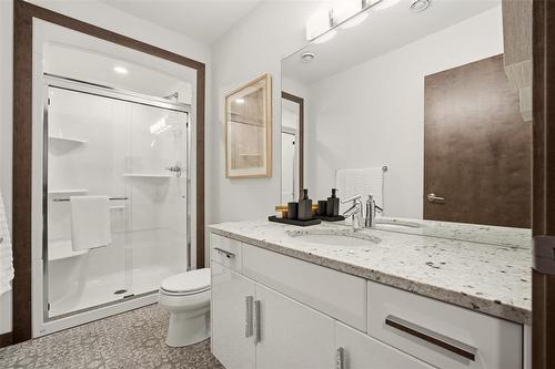 lower level bathroom - 114 Silver Sage Crescent, Winnipeg, MB - Indoor Photo Showing Bathroom