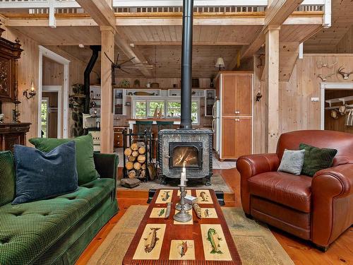 Maple Island, Plymouth, NS - Indoor Photo Showing Living Room With Fireplace