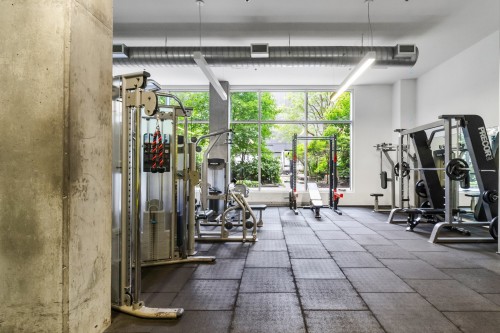 Autre - 754-1414 Rue Chomedey, Montréal (Ville-Marie), QC - Indoor Photo Showing Gym Room