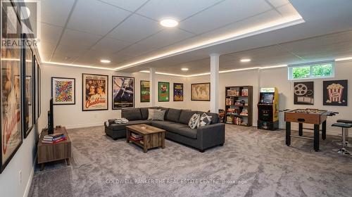 Virtually Staged Rec Room - 33 Elvyn Crescent, Oro-Medonte, ON - Indoor