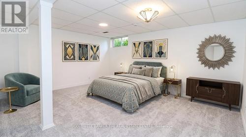Virtually Staged 5th Bedroom - 33 Elvyn Crescent, Oro-Medonte, ON - Indoor Photo Showing Bedroom