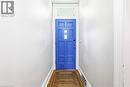 Front Door with Glass Transom - 43 Harvey Street, Hamilton, ON  - Indoor Photo Showing Other Room 