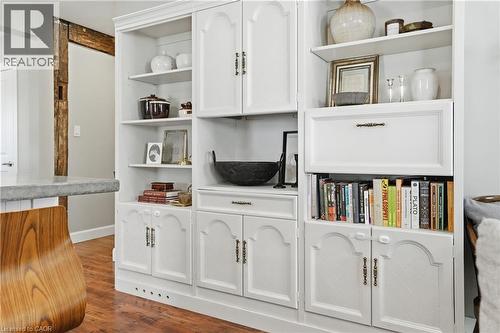 Custom built-in white cabinetry with varied storage options - 47 New Street, Hamilton, ON - Indoor