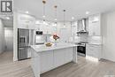 138 Sharma Lane, Saskatoon, SK  - Indoor Photo Showing Kitchen With Upgraded Kitchen 