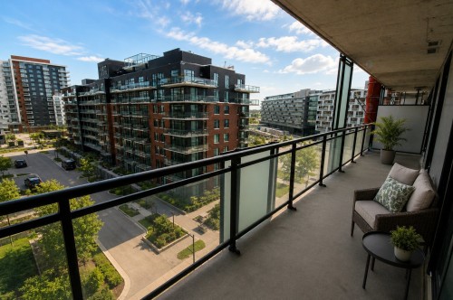 View - 1508-5905 Boul. Du Quartier, Brossard, QC - Outdoor With Balcony With View With Exterior