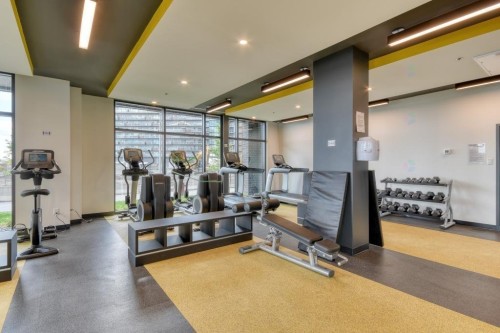 Exercise Room - 1508-5905 Boul. Du Quartier, Brossard, QC - Indoor Photo Showing Gym Room