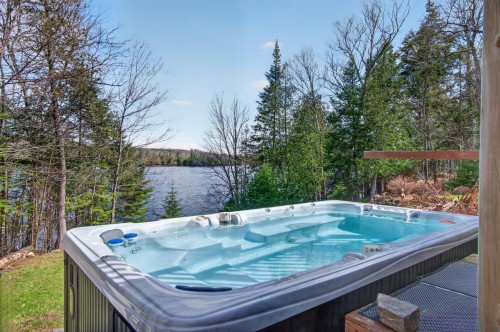 Spa - 56 Ch. Doré, La Minerve, QC - Outdoor With Above Ground Pool