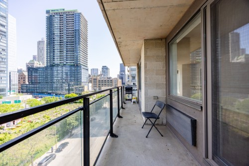 Balcony - 802-1280 Rue St-Jacques, Montréal (Ville-Marie), QC - Outdoor With Exterior
