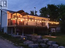 Evening Picture of the Front Deck - 
