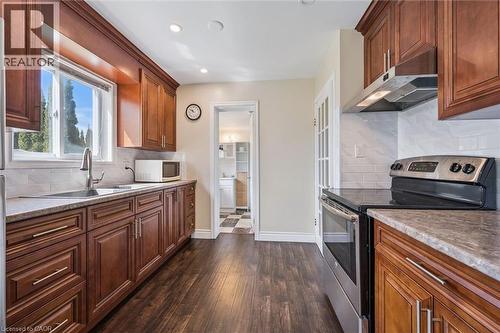 49 Overlea Drive, Kitchener, ON - Indoor Photo Showing Kitchen With Double Sink