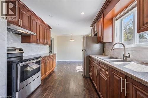 49 Overlea Drive, Kitchener, ON - Indoor Photo Showing Kitchen With Double Sink