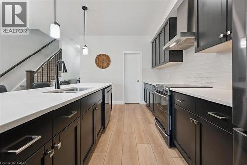873 Robert Ferrie Drive, Kitchener, ON - Indoor Photo Showing Kitchen With Double Sink With Upgraded Kitchen