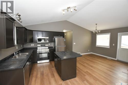106 Geary Crescent, Saskatoon, SK - Indoor Photo Showing Kitchen With Stainless Steel Kitchen With Double Sink