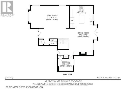 Floor Plan - Main - 35 Conifer Drive, Toronto, ON - Other