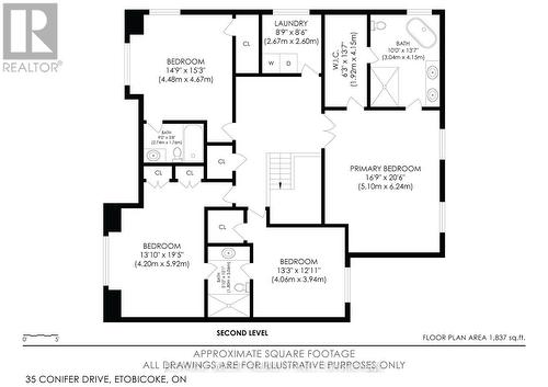 Floor Plan - Second - 35 Conifer Drive, Toronto, ON - Other