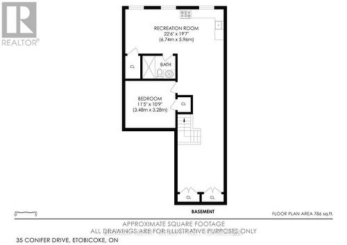 Floor Plan - Basement - 35 Conifer Drive, Toronto, ON - Other