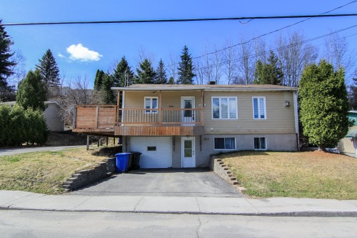 Façade - 504  - 504A Rue Sacré-Coeur E., Alma, QC - Outdoor With Deck Patio Veranda With Facade
