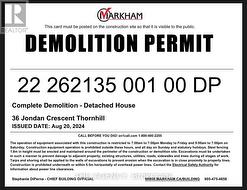 Demolition Permi - 